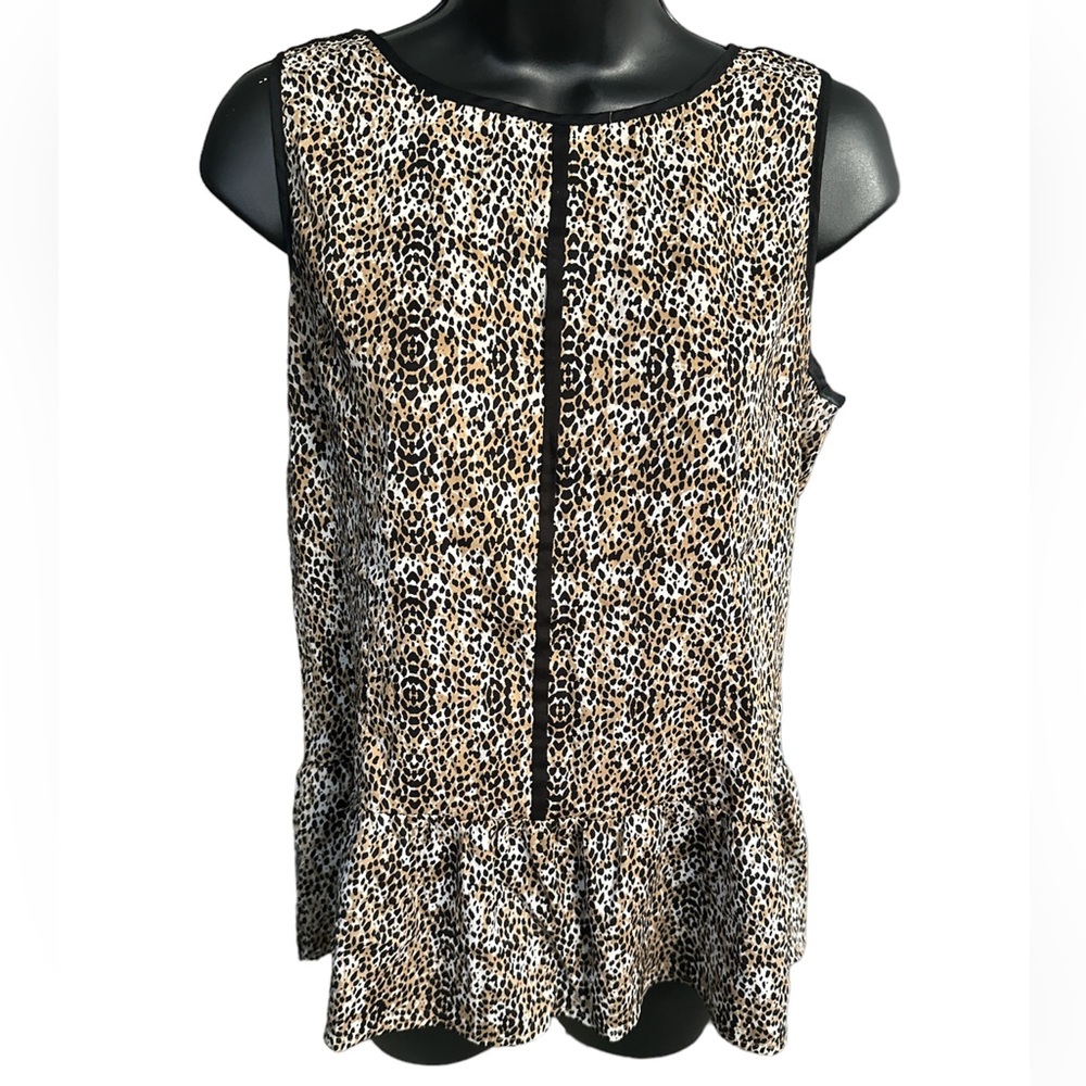 ANN TAYLOR Women’s Leopard Sleeveless Top